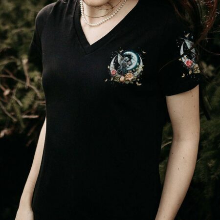 KARMA FAIRY SKULL MOON ROSES ALL OVER PRINT - TLTW2702233