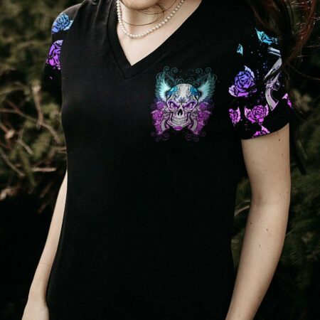 I WOKE UP TODAY SKULL ROSE ALL OVER PRINT - YHHN3101232
