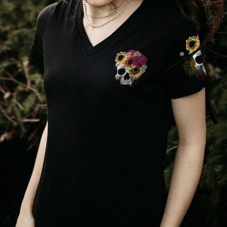I CAN BUY MYSELF FLOWER SKULL ALL OVER PRINT - TLTW1603234
