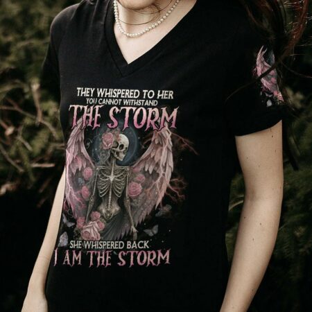 I AM THE STORM SKELETON ROSES WINGS FRONT ALL OVER PRINT - TLNO2702233