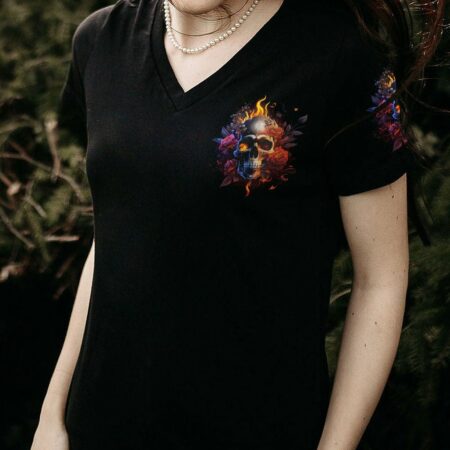 FRESH OUT OF F FIRE SKULL ROSE ALL OVER PRINT - TLNO0103232