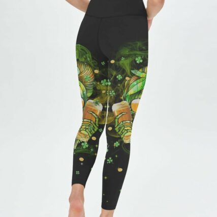 B GIRLS CHUG BEER MESSY BUN PATRICK'S DAY ALL OVER PRINT - TLTR1101231