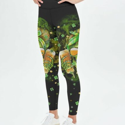 B GIRLS CHUG BEER MESSY BUN PATRICK'S DAY ALL OVER PRINT - TLTR1101231