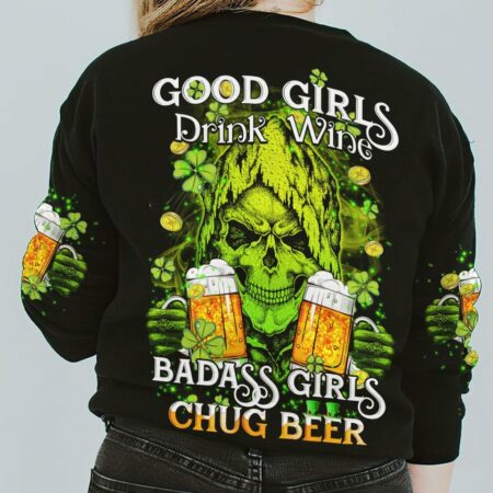 B GIRLS CHUG BEER PATRICK'S DAY ALL OVER PRINT - TLTY1101231