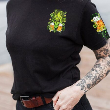 B GIRLS CHUG BEER PATRICK'S DAY ALL OVER PRINT - TLTY1101231