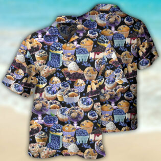 Baking Blueberry Cupcake Baking Lover - Hawaiian Shirt - Owl Ohh - Owl Ohh