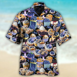 Baking Blueberry Cupcake Baking Lover - Hawaiian Shirt - Owl Ohh - Owl Ohh