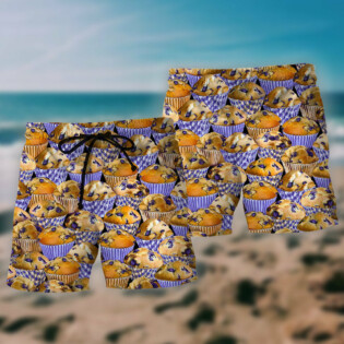 Cake Loves Baking Yummy Blueberry Cake - Beach Short - Owl Ohh - Owl Ohh