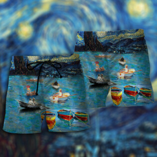 Boat Mysterious Sky Lover - Beach Short - Owl Ohh