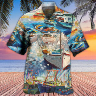 Boat Art Style - Hawaiian Shirt - Owl Ohh - Owl Ohh