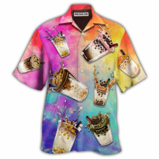 Tea Milktea Boba Milktea Style - Hawaiian Shirt - Owl Ohh - Owl Ohh