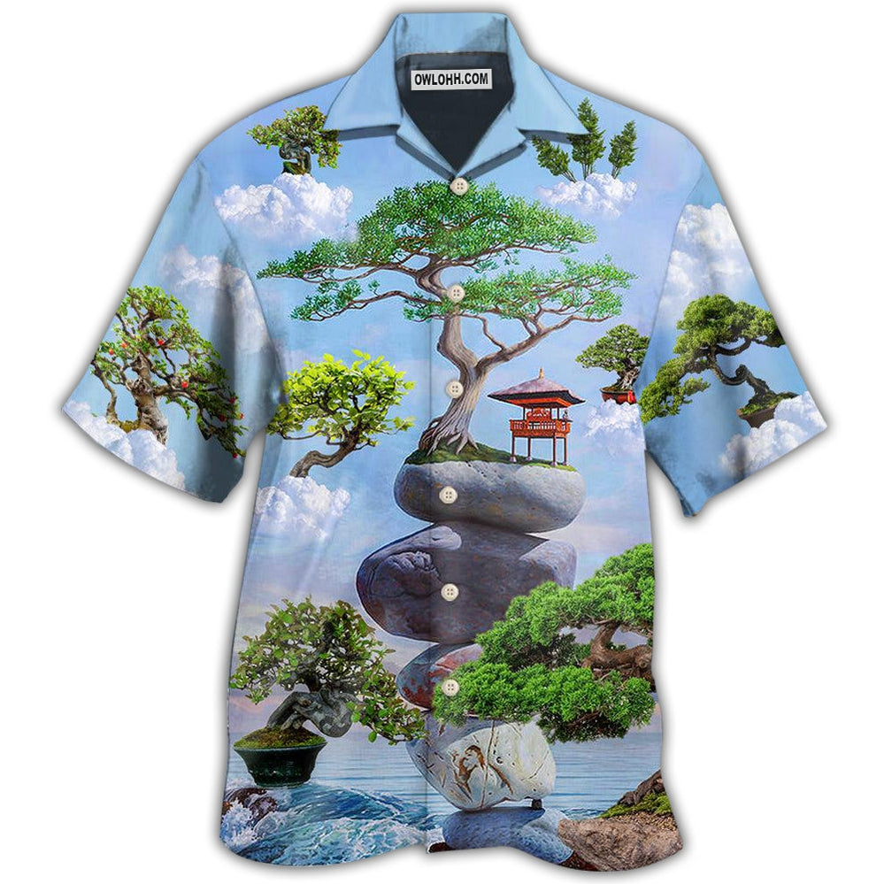 Bonsai Tree Style - Hawaiian Shirt - Owl Ohh - Owl Ohh