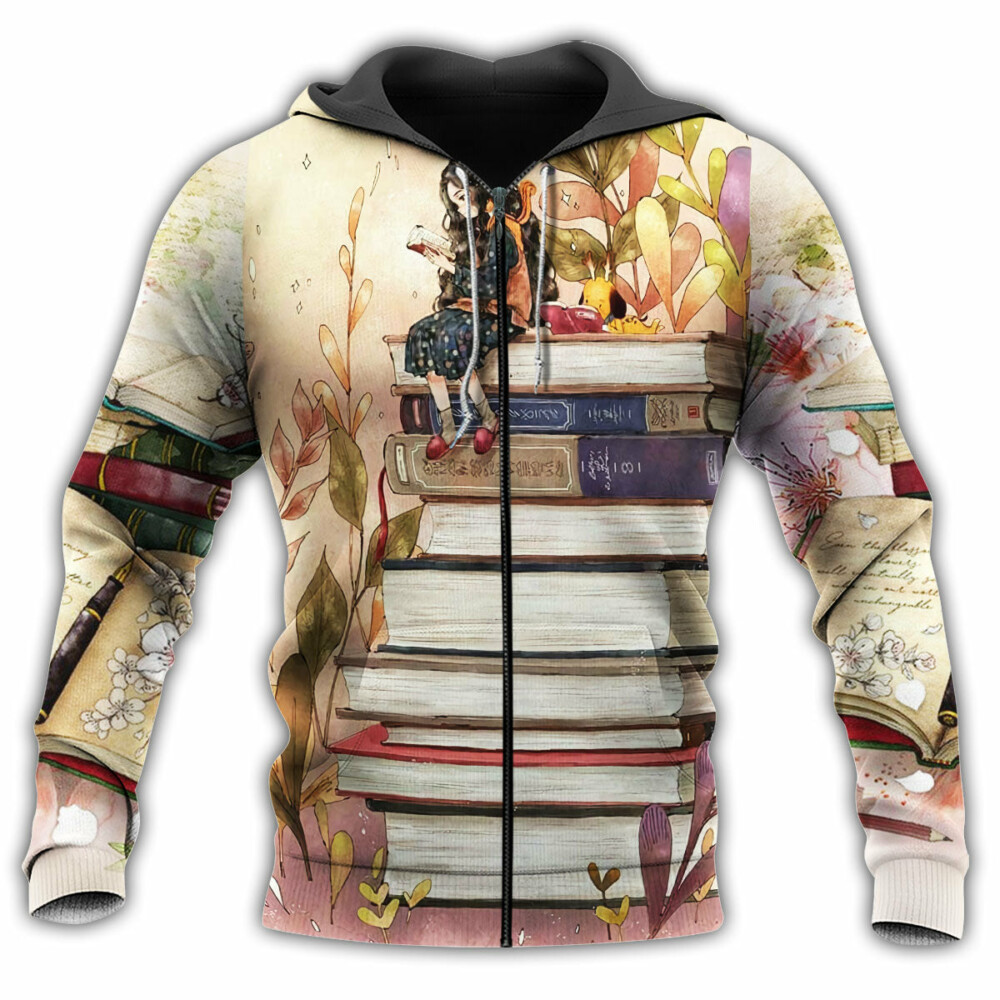 Book Girl Loves Books - Hoodie - Owl Ohh - Owl Ohh