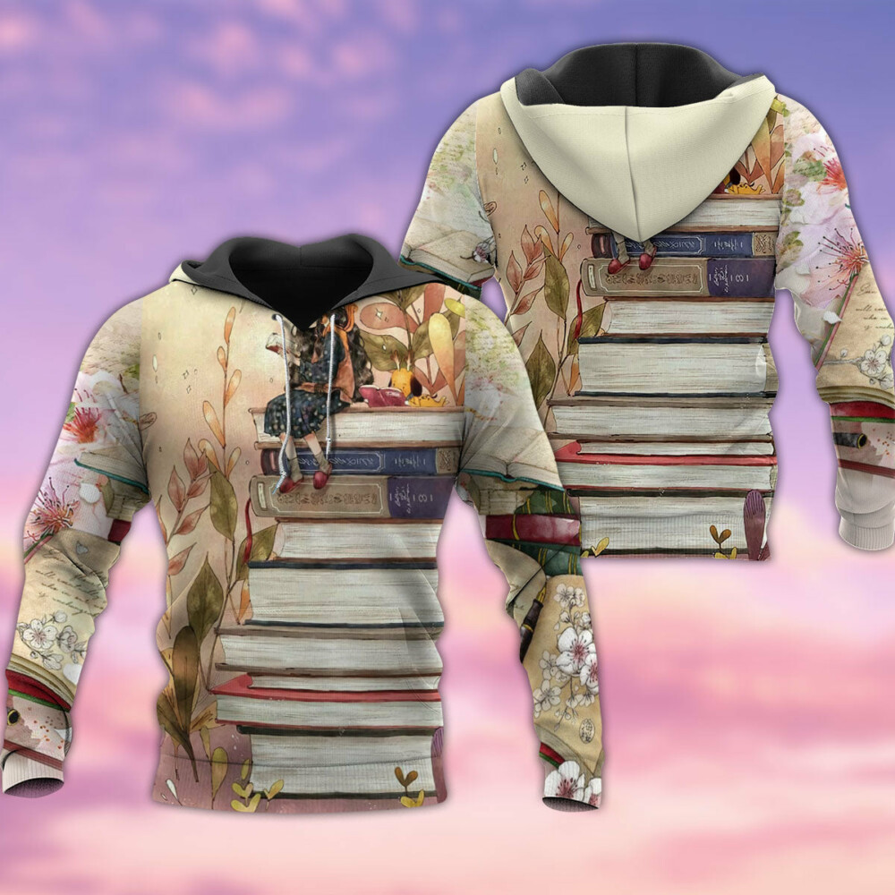 Book Girl Loves Books - Hoodie - Owl Ohh - Owl Ohh
