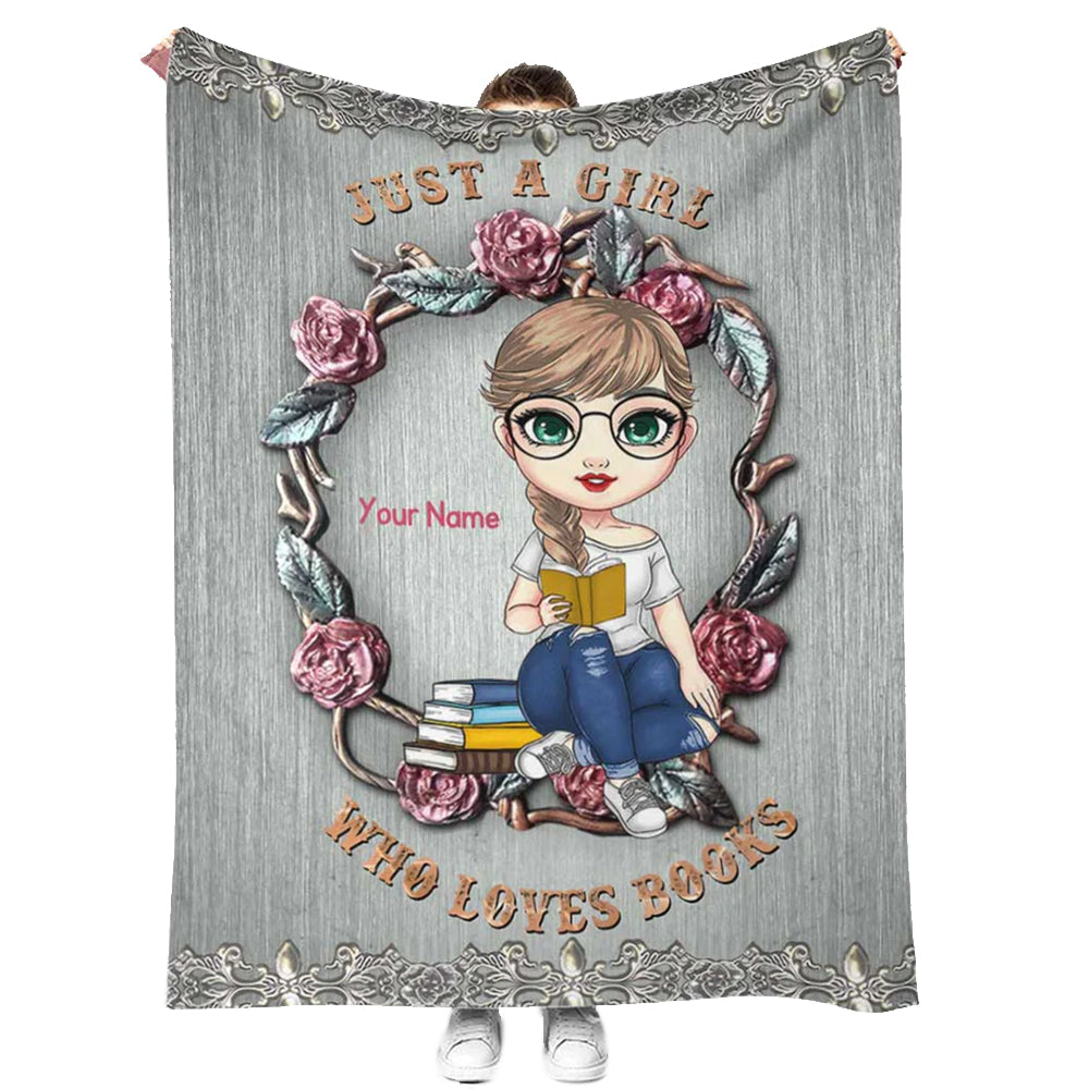 Book Lover So Cute Personalized - Flannel Blanket - Owl Ohh - Owl Ohh