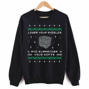 Christmas Star Wars Borg Cube Funny - Sweater - Ugly Christmas Sweaters