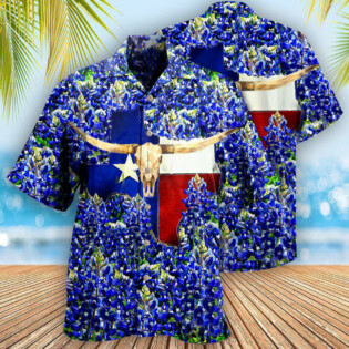 Texas Forever Texas Bluebonnet - Hawaiian Shirt - Owl Ohh - Owl Ohh