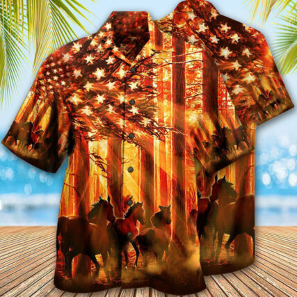 Horse Born To Ride - Hawaiian Shirt - Owl Ohh - Owl Ohh