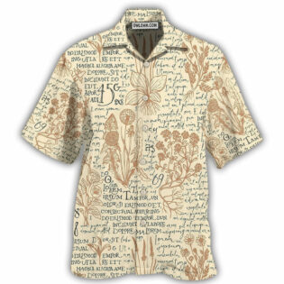 Botany Writing - Hawaiian Shirt - Owl Ohh - Owl Ohh
