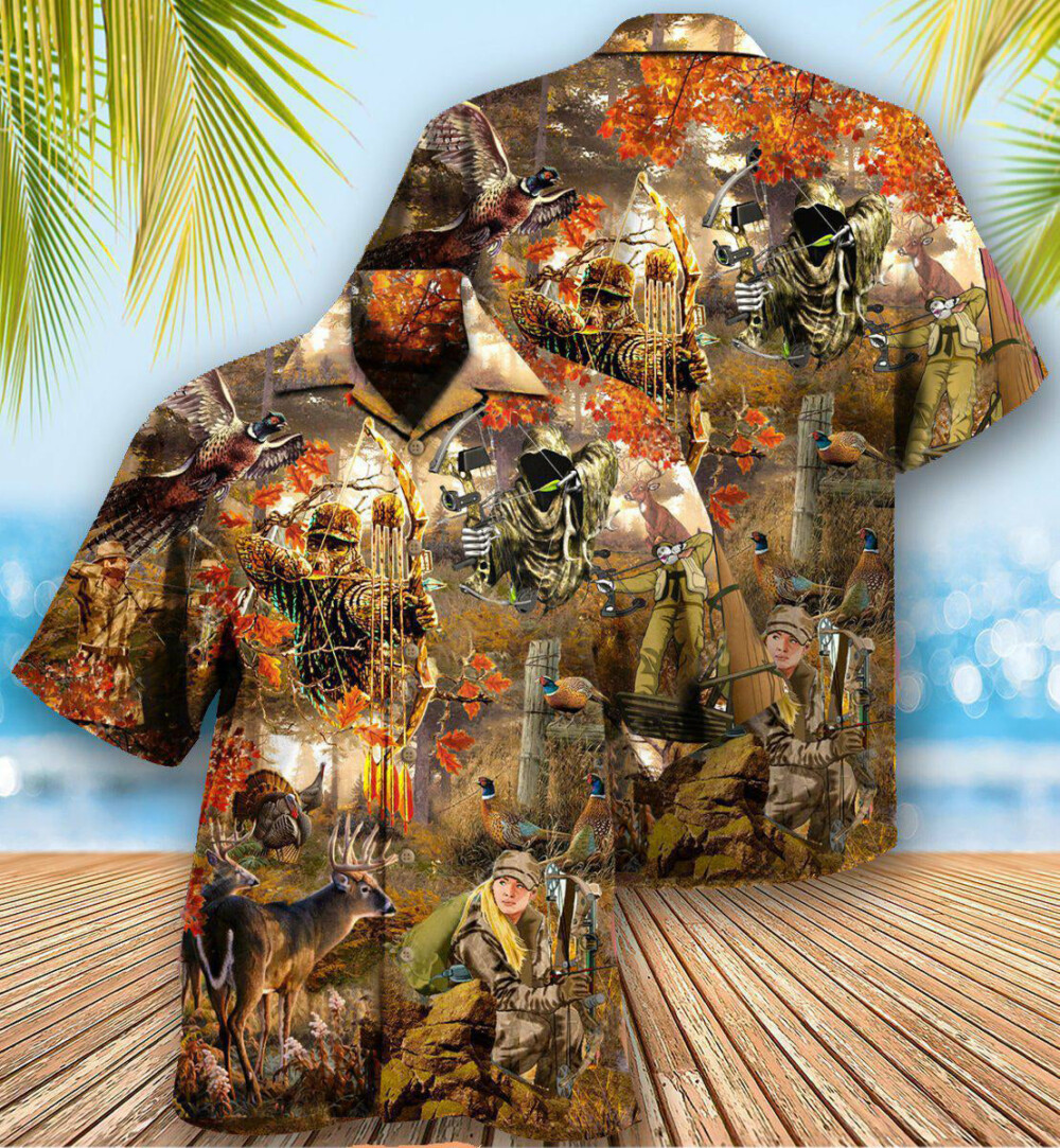 Hunting Bow And Arrow Were The History Of Mankind Cool - Hawaiian Shirt - Owl Ohh - Owl Ohh
