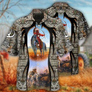 Native Bow Arrow Hunting Cool - Hawaiian Shirt - Owl Ohh - Owl Ohh