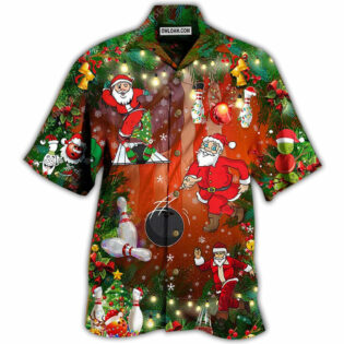 Bowling Do You Wanna Solo Bowling With Santa Claus Christmas - Hawaiian Shirt - Owl Ohh - Owl Ohh