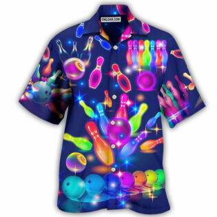 Bowling Neon Style - Hawaiian Shirt - Owl Ohh - Owl Ohh