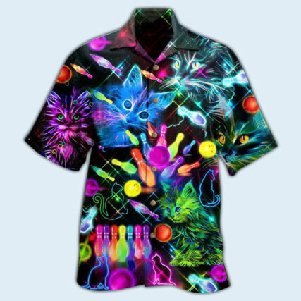 Bowling With My Cats - Hawaiian Shirt - Owl Ohh - Owl Ohh