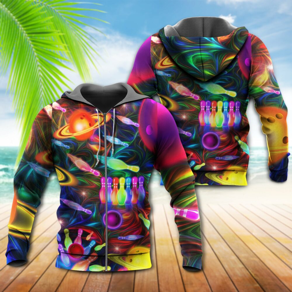 Bowling Space Strike The Universe - Hoodie - Owl Ohh - Owl Ohh