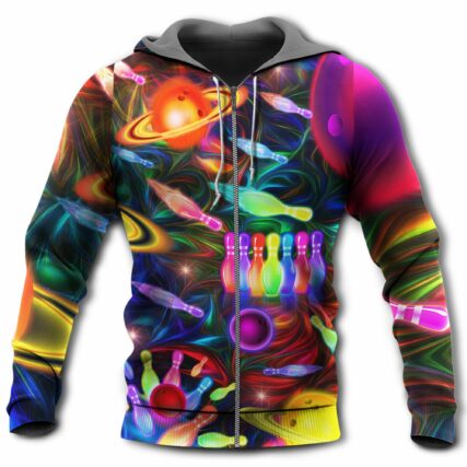 Bowling Space Strike The Universe - Hoodie - Owl Ohh - Owl Ohh