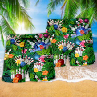 Bowling What Happens At Bowling Stays At Bowling In Green - Beach Short - Owl Ohh - Owl Ohh