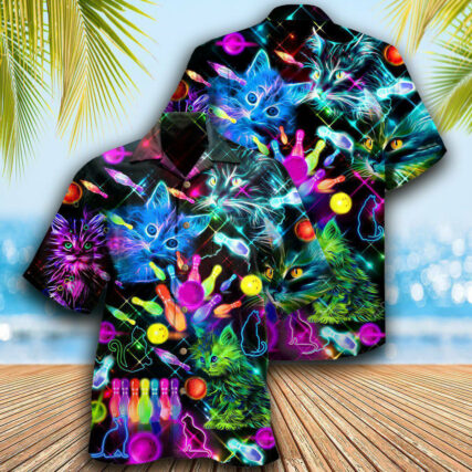 Bowling With My Cats - Hawaiian Shirt - Owl Ohh - Owl Ohh