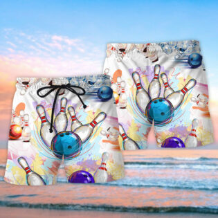 Bowling Art Playing Game - Beach Short - Owl Ohh - Owl Ohh