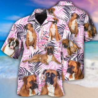 Boxer Tropical Leaf Style - Hawaiian Shirt - Owl Ohh - Owl Ohh