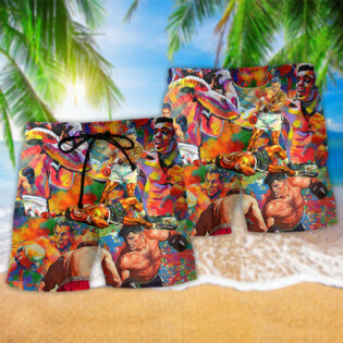 Boxing Is My Therapy Mix Color - Beach Short - Owl Ohh - Owl Ohh