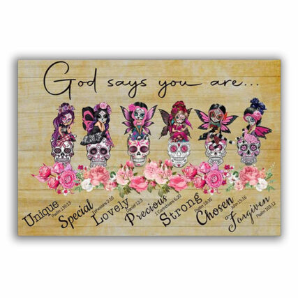 Breast Cancer God Says You Are - Horizontal Poster - Owl Ohh - Owl Ohh