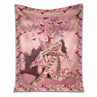 Breast Cancer Survivor Breast Cancer Awareness - Flannel Blanket - Owl Ohh - Owl Ohh