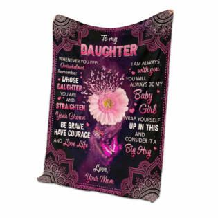 Breast Cancer To My Daughter Be Brave - Flannel Blanket - Owl Ohh - Owl Ohh