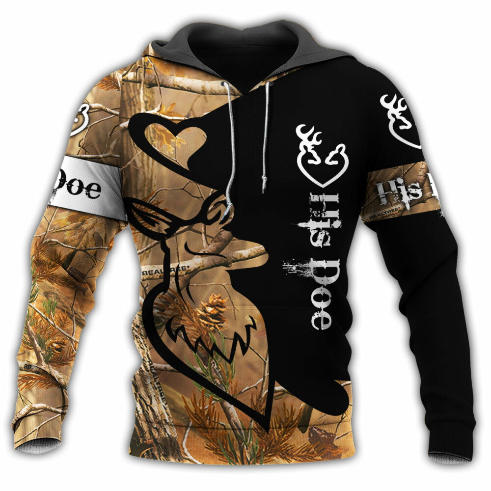 Hunting Buck And Doe Deer Hunting I Choose You - Hoodie - Owl Ohh - Owl Ohh