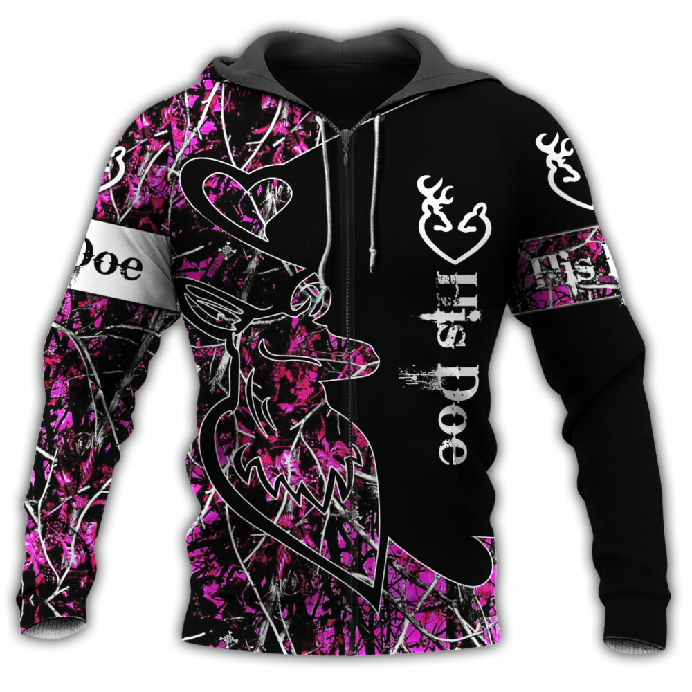 Hunting Buck And Doe Deer Hunting I Choose You In Life - Hoodie - Owl Ohh - Owl Ohh