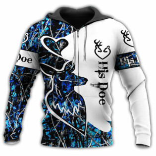 Hunting Buck And Doe Deer Hunting I Choose You Blue - Hoodie - Owl Ohh - Owl Ohh