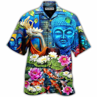 Buddha What You Think You Become With Flowers - Hawaiian Shirt - Owl Ohh - Owl Ohh