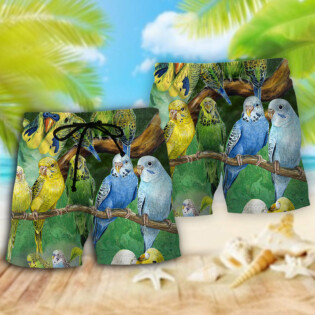 Parrot Lovely Budgie - Beach Short - Owl Ohh - Owl Ohh