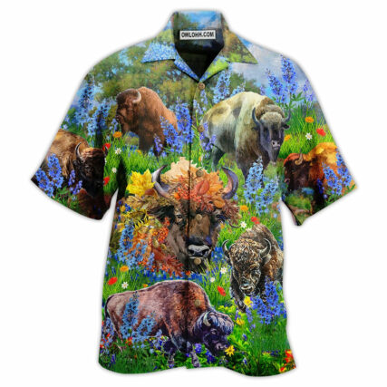 Buffalo Love Animals - Hawaiian Shirt - Owl Ohh - Owl Ohh