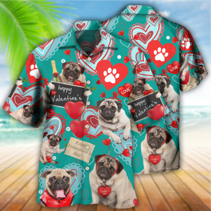 Bulldog Happy Women's Day, Valentine Gift Love Paw - Hawaiian Shirt - Owl Ohh - Owl Ohh