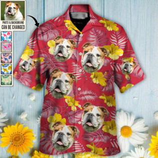 Dog Lucky You Want Tropical Custom Photo - Hawaiian Shirt - Personalized Photo Gifts-Owl Ohh