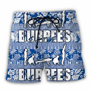 Burpees Made Us Happy Tropical - Beach Short - Owl Ohh - Owl Ohh