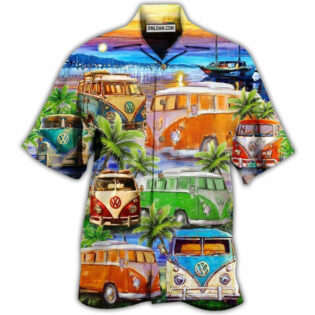 Bus Good Times And Tan Lines On The Beach - Hawaiian Shirt - Owl Ohh - Owl Ohh