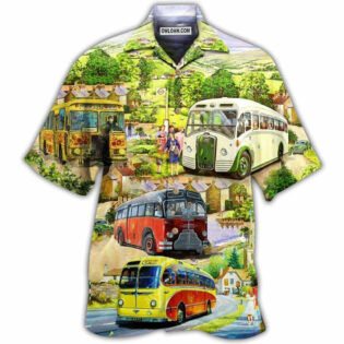 Bus Make Bus Driver Great Again And Again Field - Hawaiian Shirt - Owl Ohh - Owl Ohh