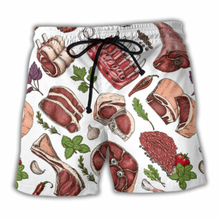 Food Meat Delicious Meal - Beach Short - Owl Ohh - Owl Ohh
